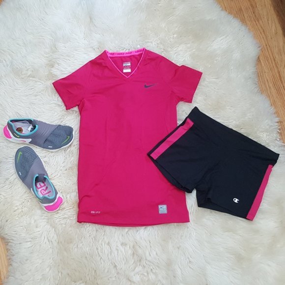 💥Champion Double Dry Shorts Nike Dri- Fit Top💥